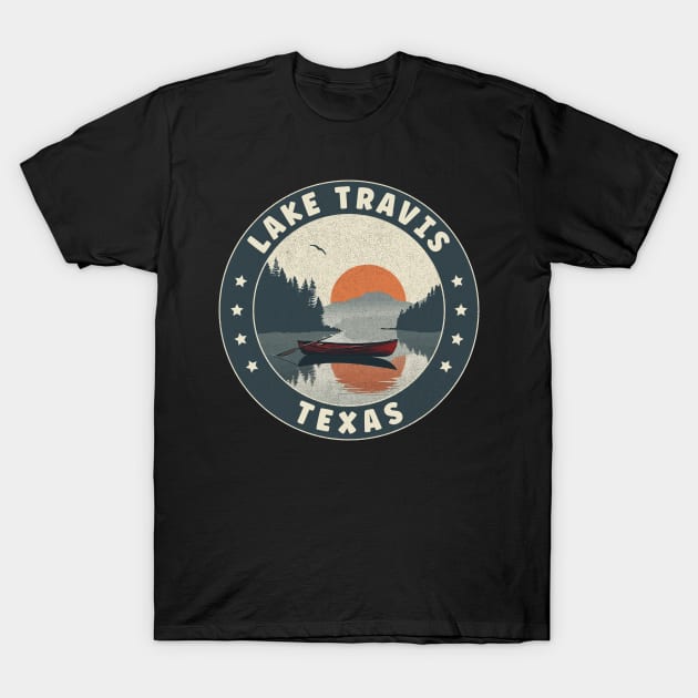 Lake Travis Texas Sunset T-Shirt by turtlestart